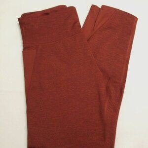 TEK GEAR DRYTEK Stretch Side Pocket Leggings-Rust-Large-Excellent Condition
